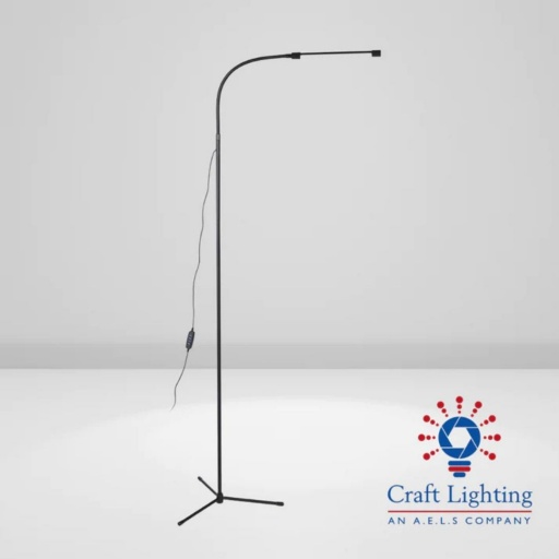 Lightweight Floor Standing Gooseneck Lamp